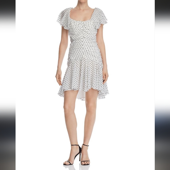 Bardot Jesse Ruched Polka Dot Dress - Picture 12 of 12